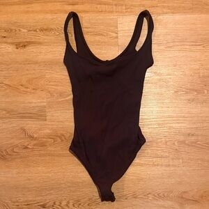 SKIMS Black Sleeveless Bodysuit